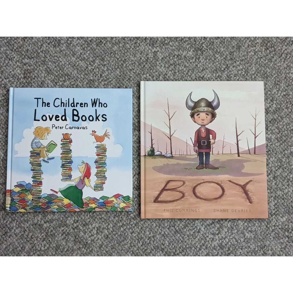 The Children Who Loved Books and Boy (Kane Miller) 2 Books Fiction Hardcovers